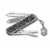 Складаний ніж 58 мм Victorinox Classic SD Brilliant Crystal 5 функцій, рукоять інкрустована кристалами (0.6221.35)