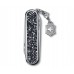 Складаний ніж 58 мм Victorinox Classic SD Brilliant Crystal 5 функцій, рукоять інкрустована кристалами (0.6221.35)