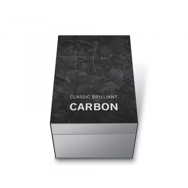 Складаний ніж Victorinox Classic SD Brilliant Carbon 58 мм 5 функцій рукоятка з карбону (0.6221.90)