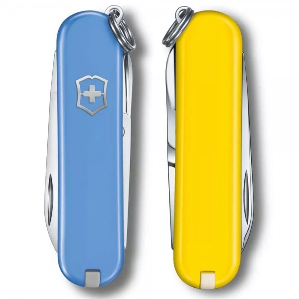 Складаний ніж Victorinox Classic SD Ukraine Блакитно-жовтий (0.6223.28G.8)
