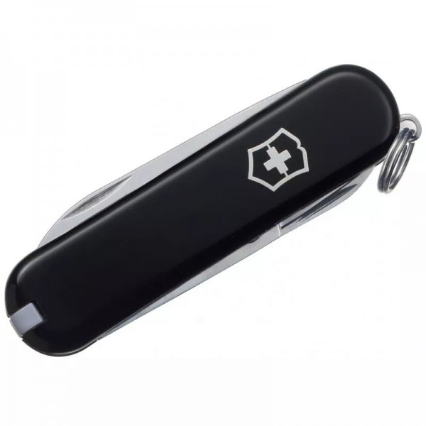 Складаний ніж Victorinox Classic SD 58 мм 7 функцій Чорний у блістері (0.6223.3B1)