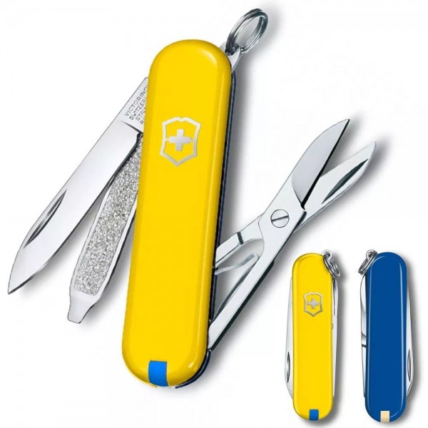 Складаний ніж Victorinox Classic SD Ukraine Жовто-синій (0.6223.8G.2)