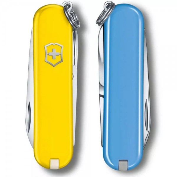 Складаний ніж Victorinox Classic SD Ukraine Жовто-блакитний (0.6223.8G.28)