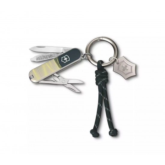 Складаний ніж-брелок 58 мм Victorinox Classic SD New York Style, 7 функцій, сірий (0.6223.E223)