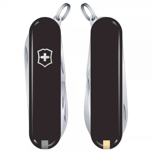 Складаний ніж Victorinox Rambler 58 мм 10 функцій Чорний (0.6363.3)