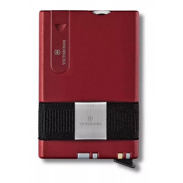 Картка-мультитул на 10 функцій з картхолдером VICTORINOX Smart Card Wallet Iconic Red червоний, чорний (0.7250.13)