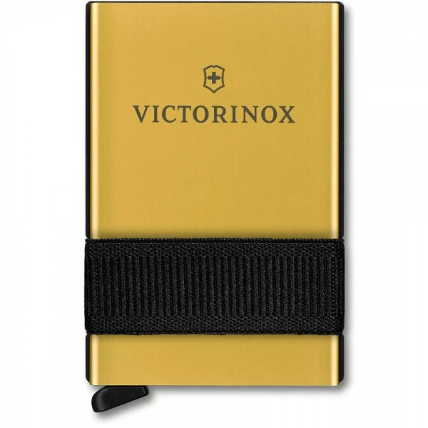 Картка-мультитул на10 функцій з картхолдером Victorinox SMARTCARD Wallet Delightful Gold золотисто-жовтий, ножиці, ручка (0.7250.38)