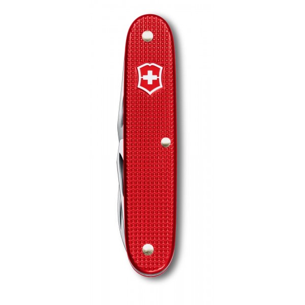 Кишеньковий складаний інструмент 93мм Victorinox COMPANION SLIM ALOX 6 функцій, рифлені червоні накладки, відкривачка для коробок, ножиці (0.8170.26)