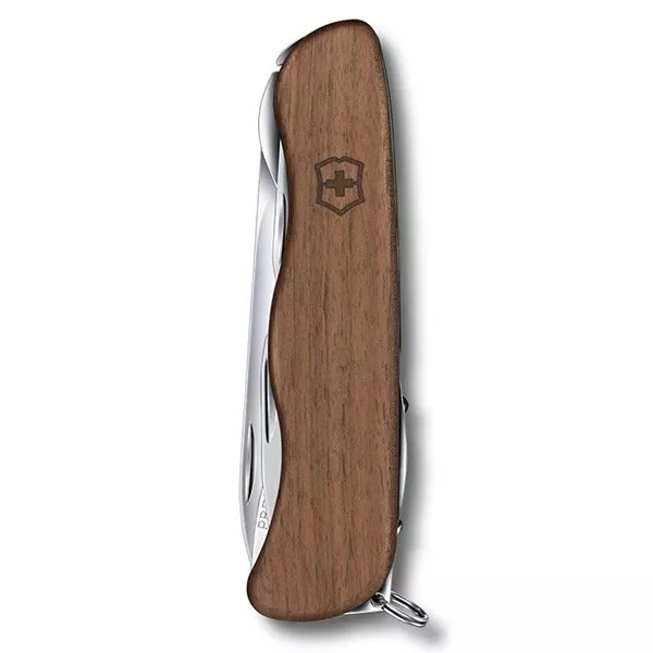 Складаний швейцарський ніж 111 мм Victorinox Forester Wood 10 функцій, дерев'яна рукоять, блістер (0.8361.63)