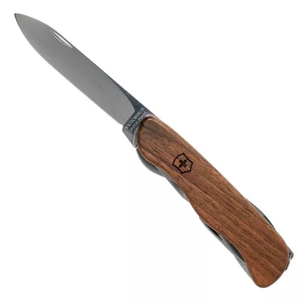 Складаний швейцарський ніж 111 мм Victorinox Forester Wood 10 функцій, дерев'яна рукоять, блістер (0.8361.63)
