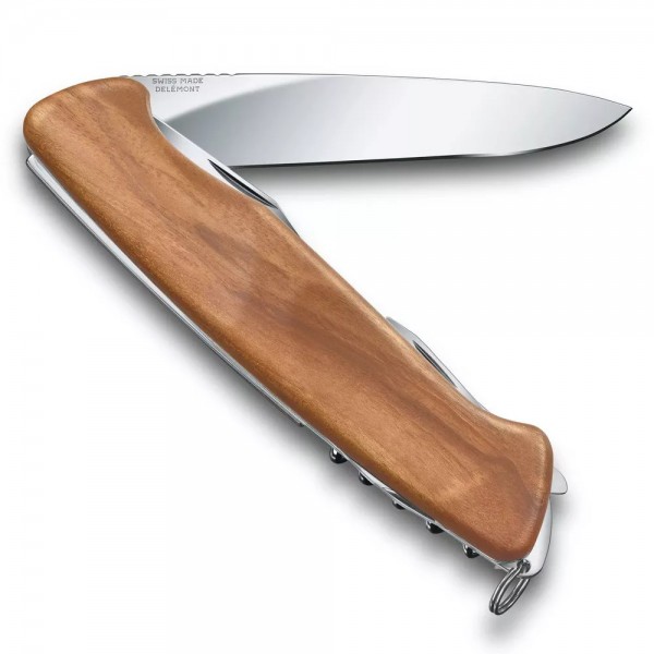 Складаний ніж 130 мм "Victorinox" Ranger 55 Wood 10 функцій, горіх, блістер (0.9561.63B1)