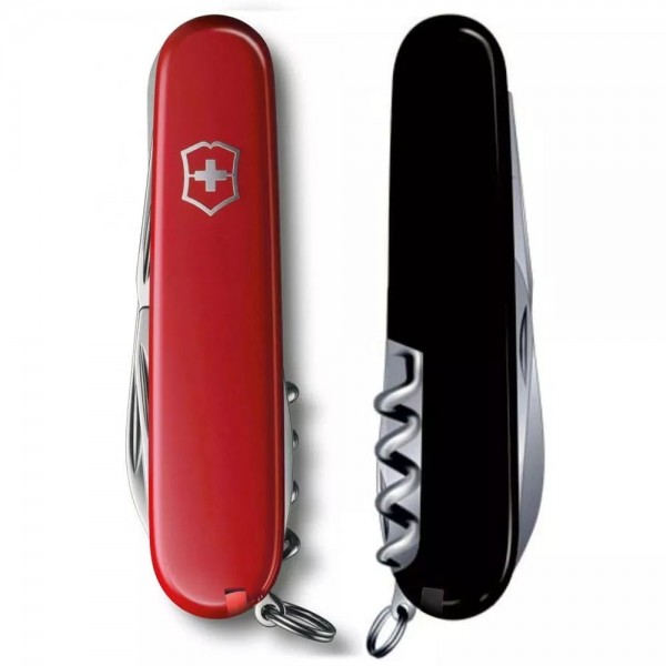 Складаний ніж Victorinox Spartan Ukraine Червоно-чорний (1.3603.1.3)