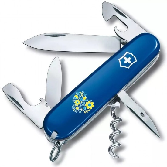 Складаний ніж Victorinox Spartan Ukraine Квіткове серце (1.3603.2_T1246u)