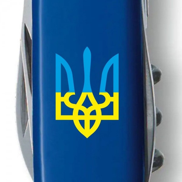 Складаний ніж Victorinox SPARTAN UKRAINE Тризуб синє-жовт. 1.3603.2_T0016u
