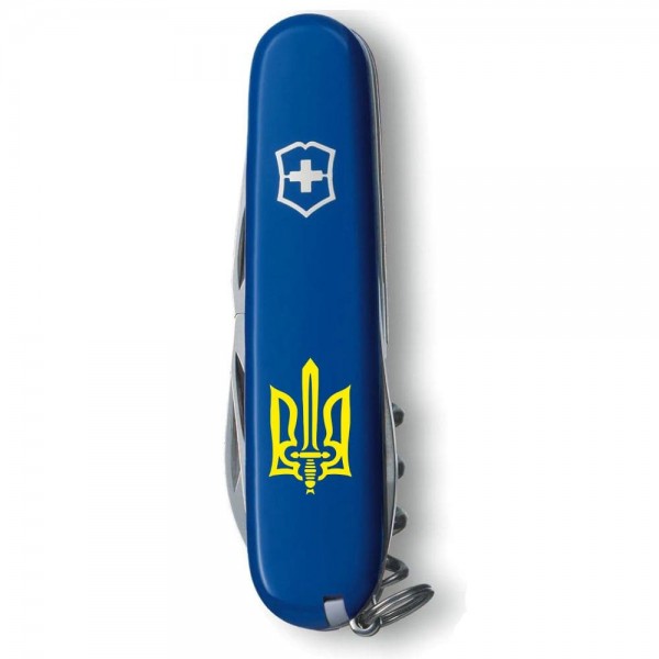 Складаний ніж Victorinox SPARTAN UKRAINE Тризуб ОУН жовтий. 1.3603.2_T0308u