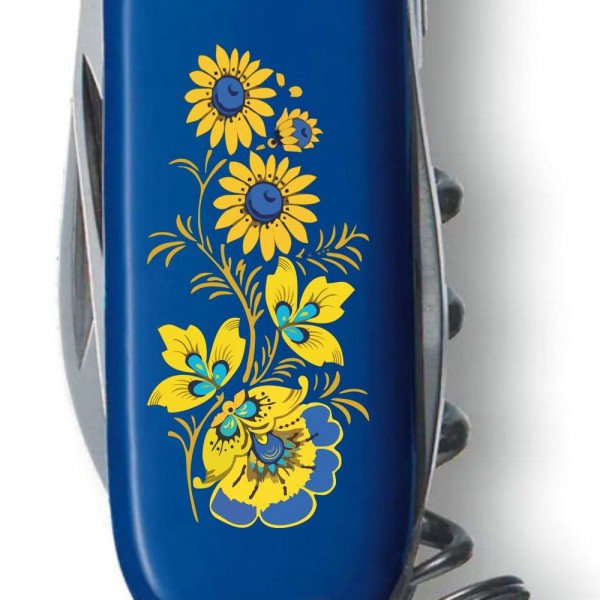 Складаний ніж Victorinox SPARTAN UKRAINE Квіти 1.3603.2_T1050u
