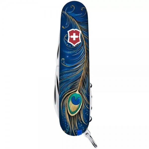 Складаний ніж Victorinox Spartan Ukraine 91 мм 13 функцій Чарівне перо Жар-Птиці (1.3603.3_T3150pw)