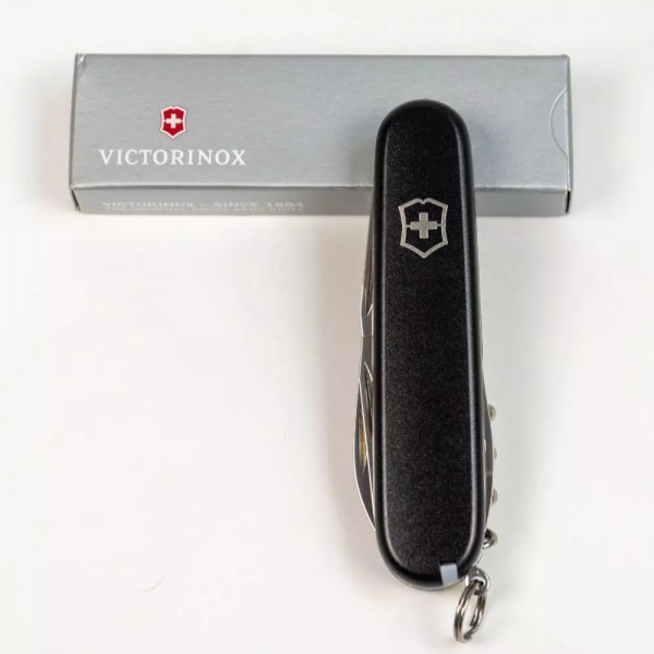 Складаний ніж Victorinox Spartan Mat Чорний матовий лак (1.3603.3_M0007p)