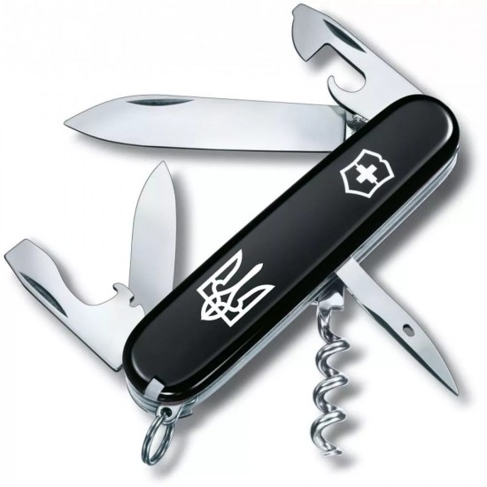Складаний ніж Victorinox Spartan Ukraine 91 мм 12 Тризуб білий (1.3603.3_T0010u)