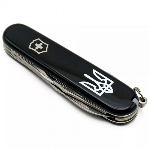 Складаний ніж Victorinox Spartan Ukraine 91 мм 12 Тризуб білий (1.3603.3_T0010u)