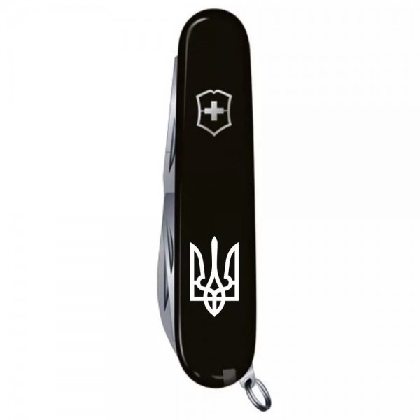 Складаний ніж Victorinox Spartan Ukraine 91 мм 12 Тризуб білий (1.3603.3_T0010u)