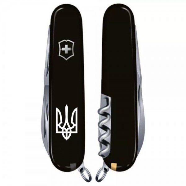 Складаний ніж Victorinox Spartan Ukraine 91 мм 12 Тризуб білий (1.3603.3_T0010u)