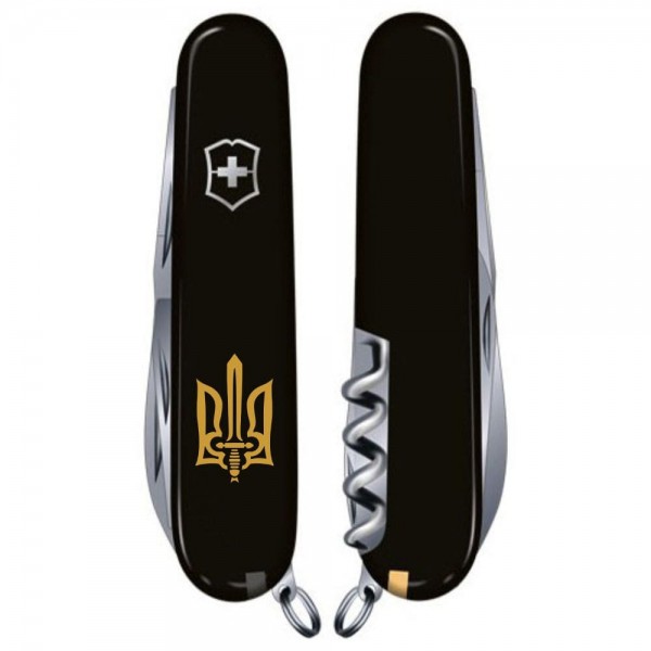 Складаний ніж Victorinox SPARTAN UKRAINE Тризуб ОУН брон. 1.3603.3_T0305u
