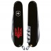 Складаний ніж Victorinox SPARTAN UKRAINE Тризуб плетінь червоний. 1.3603.3_T0691u