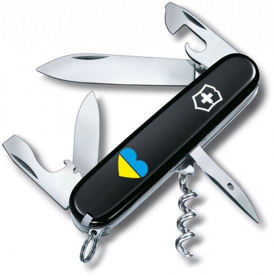 Складання ніж Victorinox SPARTAN UKRAINE Серце синє-жовте 1.3603.3_T1090u