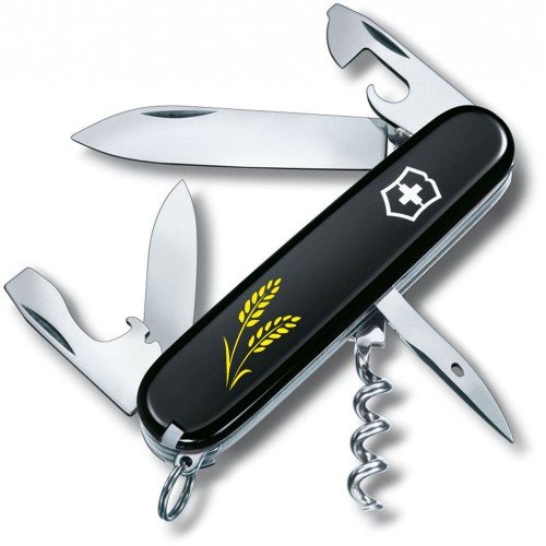 Складаний ніж Victorinox SPARTAN UKRAINE Колоски пшениці жовті 1.3603.3_T1330u