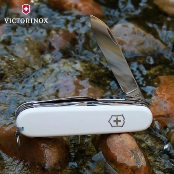 Складаний ніж 91 мм Victorinox Spartan White 2 шари, 12 функцій, білий, блістер (1.3603.7B1)