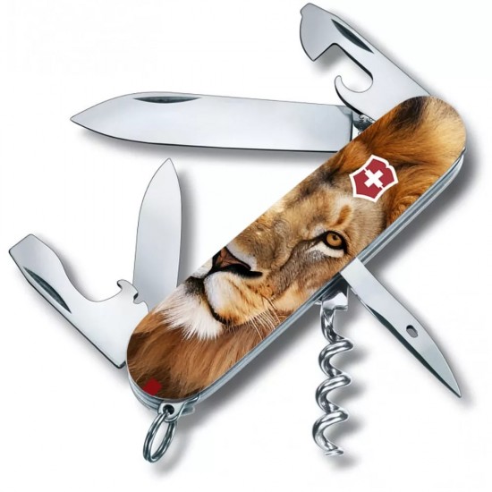 Складаний ніж Victorinox Spartan Animal 91 мм 13 функцій Лев (1.3603.7_F1010pw)