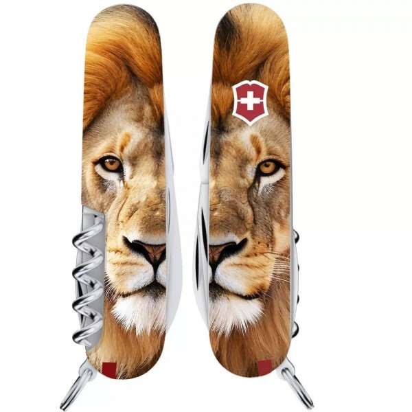 Складаний ніж Victorinox Spartan Animal 91 мм 13 функцій Лев (1.3603.7_F1010pw)