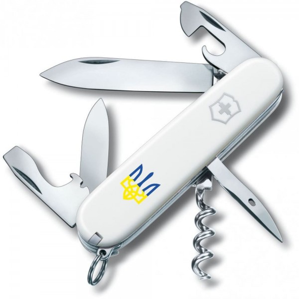 Складаний ніж Victorinox SPARTAN UKRAINE Тризуб синє-жовт 1.3603.7_T0017u
