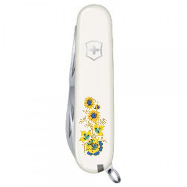Складаний ніж Victorinox SPARTAN UKRAINE Квіти 1.3603.7_T1050u