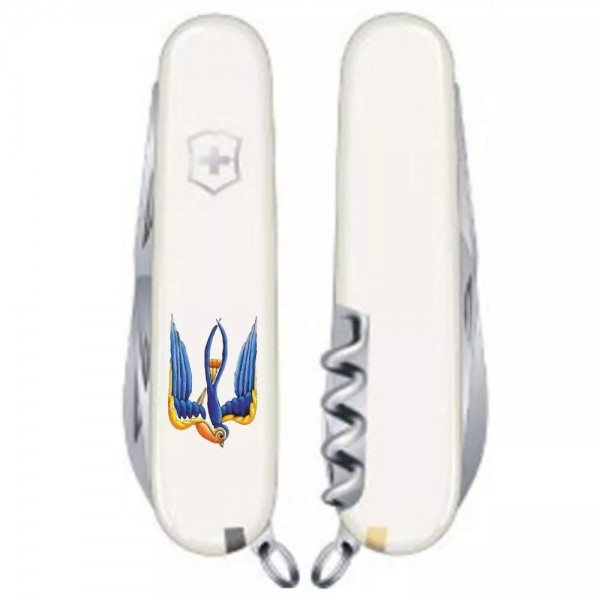 Складаний ніж Victorinox Spartan Ukraine Тризуб-Ластівка (1.3603.7_T1230u)