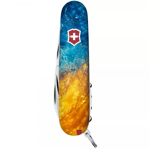 Складаний ніж Victorinox Spartan Ukraine 91 мм 13 функцій Жовто-синй (1.3603.7_T3160pw)