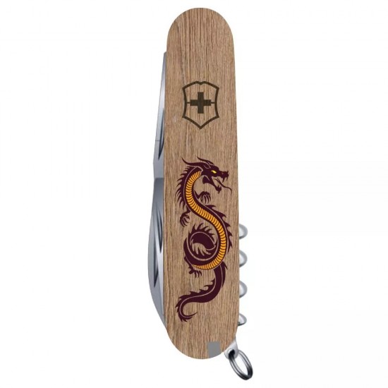 Складаний ніж Victorinox Spartan Zodiac 3D Дерев'яний дракон (1.3603.7_Z3310h)