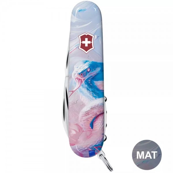 Ексклюзивний складаний ніж 91мм Victorinox SPARTAN ZODIAC 2 шари, 12 функцій Чарівна змія (1.3603.7_Z4220pk)