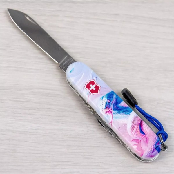 Ексклюзивний складаний ніж 91мм Victorinox SPARTAN ZODIAC 2 шари, 12 функцій Чарівна змія (1.3603.7_Z4220pk)