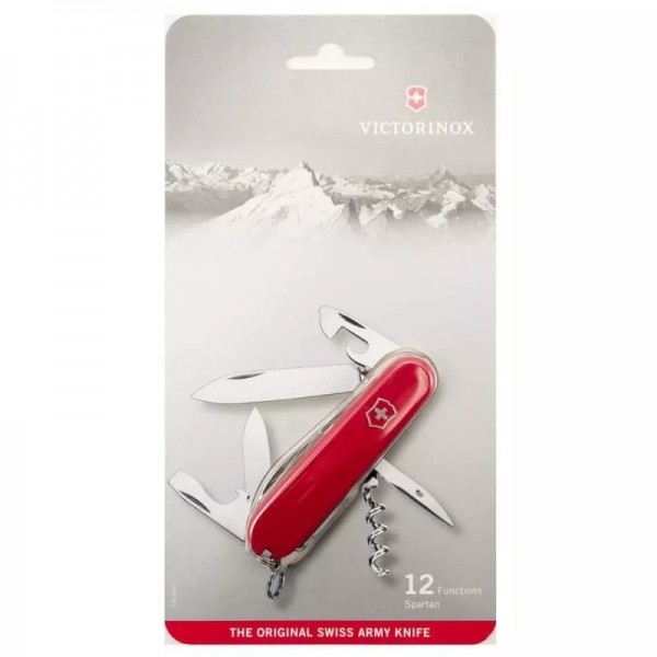 Складаний ніж Victorinox Spartan 91 мм 12 Червоний у блістері (1.3603.B1)