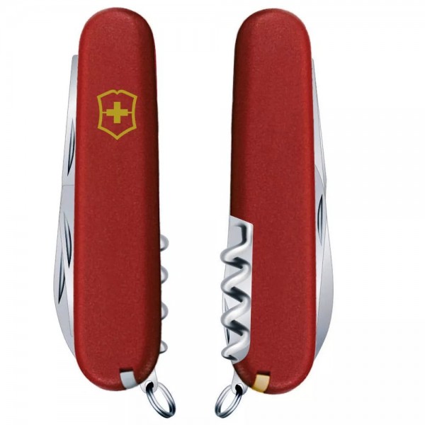 Складаний ніж Victorinox Spartan Mat Червоний матовий лак з жовтим лого (1.3603_M0008p)