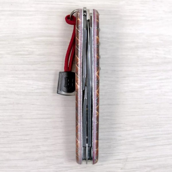 Складаний ніж 91мм Victorinox SPARTAN DESIGN 2 шари, 13 функцій Принт Шкіра кобри (1.3603_R2210pk)