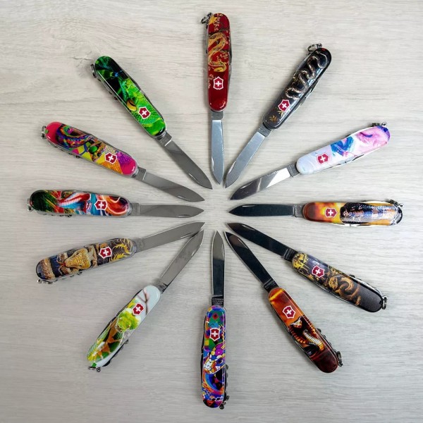 Складаний ніж 91 см Victorinox Spartan Zodiac13 функцій Королівська кобра (1.3603_Z4230pk)