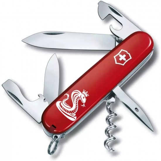 Складаний ніж 91 мм Victorinox SPARTAN ZODIAC 12 функцій Кобра з короною (1.3603.Z4330u)
