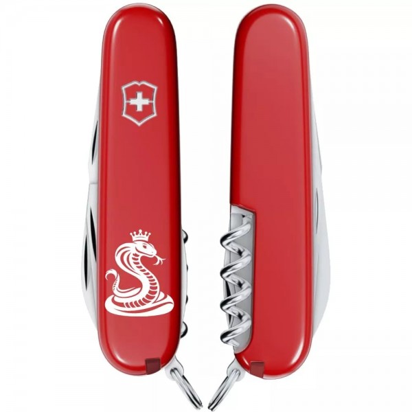 Складаний ніж 91 мм Victorinox SPARTAN ZODIAC 12 функцій Кобра з короною (1.3603.Z4330u)