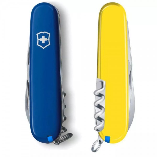 Складаний ніж Victorinox Camper Ukraine Синьо-жовтий (1.3613.2.8)