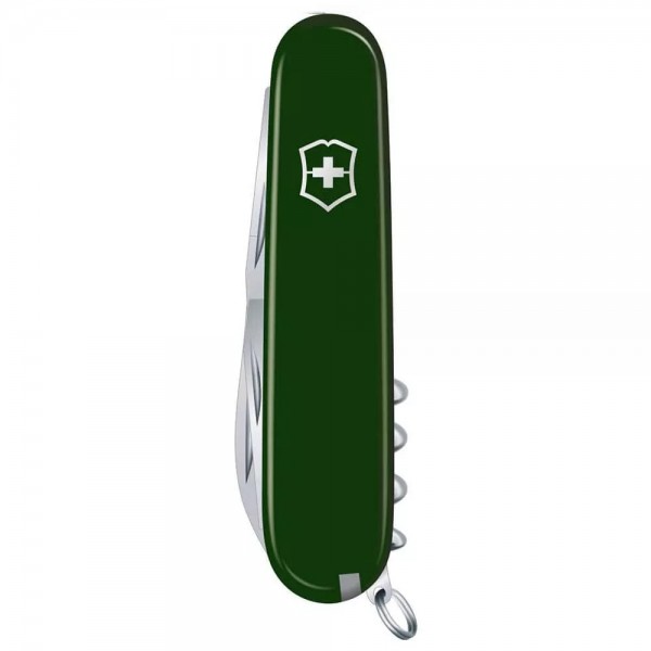 Складаний ніж Victorinox Camper 9 мм 13 функцій Зелений (1.3613.4)