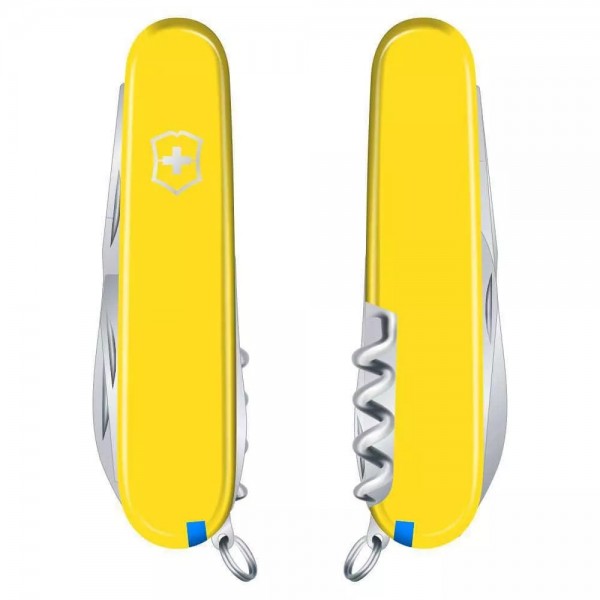 Складаний ніж Victorinox Camper 91 мм 13 функцій Жовтий (1.3613.8)