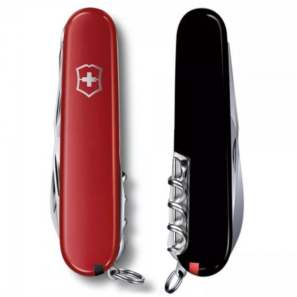 Складаний ніж 91 мм Victorinox Climber Ukraine 14 функцій червоно-чорний (1.3703.1.3)